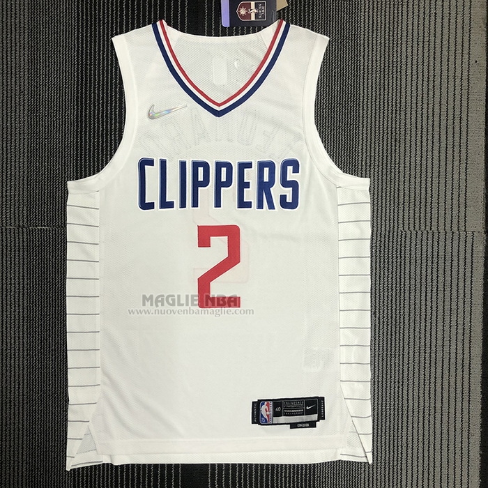 Maglia
 Kawhi Leonard NO 2 Los Angeles Clippers Association Autentico
 2020-21 Bianco
